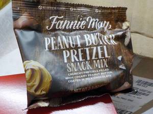 lot 245 image: 12 x 2.3 oz Bags Fannie May Peanut Butter Pretzels past best date