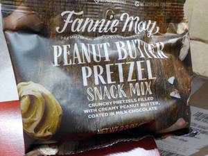 lot 246 image: 12 x 2.3 oz Bags Fannie May Peanut Butter Pretzels past best date