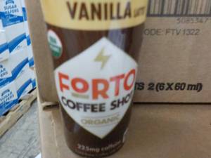lot 255 image: 2 x 12 each Forto Vanilla Coffee Shots past best date