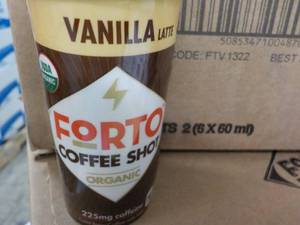 lot 256 image: 2 x 12 each Forto Vanilla Coffee Shots past best date