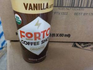 lot 257 image: 3 x 12 each Forto Vanilla Coffee Shots past best date