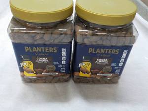 lot 290 image: 2 x 2 lb. 5 oz Bags Planters Cocoa Almonds