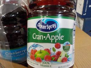 lot 303 image: 8 x 46 oz Ocean Spray Cran-Apple