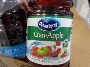 lot 304 image: 8 x 46 oz Ocean Spray Cran-Apple