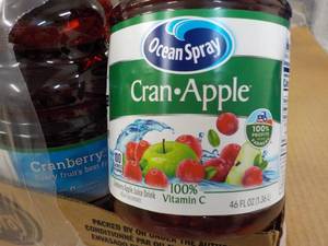 lot 305 image: 8 x 46 oz Ocean Spray Cran-Apple