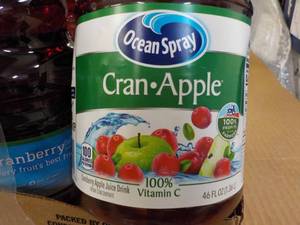 lot 306 image: 8 x 46 oz Ocean Spray Cran-Apple
