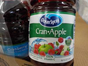 lot 307 image: 8 x 46 oz Ocean Spray Cran-Apple