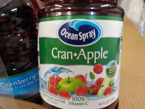 lot 308 image: 8 x 46 oz Ocean Spray Cran-Apple