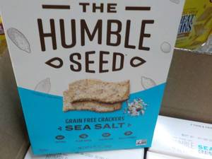 lot 313 image: 6 x 4.25 oz The Humble Seed Sea Salt Crackers