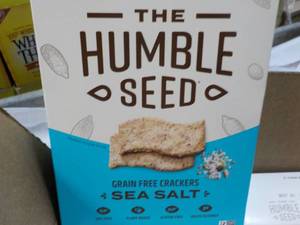lot 314 image: 6 x 4.25 oz The Humble Seed Sea Salt Crackers