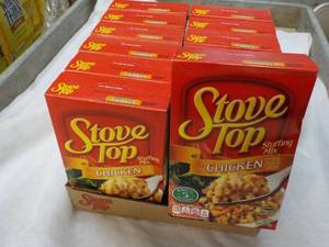 lot 315 image: 12 pack Stove Top Chicken Stuffing Mix best date 052024