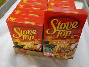 lot 316 image: 12 pack Stove Top Chicken Stuffing Mix best date 052024