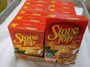 lot 317 image: 12 pack Stove Top Chicken Stuffing Mix best date 052024