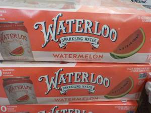 lot 321 image: 2 x 12 packs Waterloo Watermelon Sparking Water