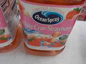 lot 326 image: 2 x 96 oz Jugs Ocean Spray White Cran-Strawberry best date 112023