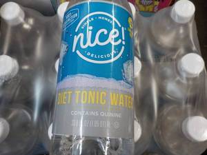 lot 327 image: 12 x 33.8 oz Bottles Nice Diet Tonic Water contains Quinine best date 112023
