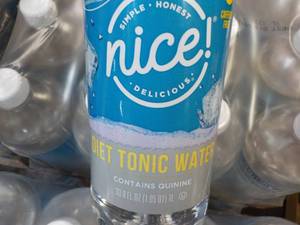 lot 329 image: 12 x 33.8 oz Bottles Nice Diet Tonic Water contains Quinine best date 112023