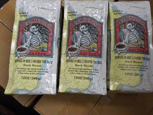 lot 341 image: 3 x 12 oz Whole Bean Deadmans Reach Dark Roast Coffee