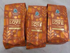 lot 385 image: 3 x 11 oz bag Caribou Pumpkin Love Medium Roast Ground Coffee