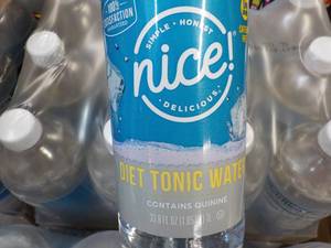 lot 332 image: 12 x 33.8 oz Bottles Nice Diet Tonic Water contains Quinine best date 112023