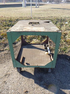 Metal Cart on Wheels