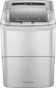 lot 9 image: Insignia - Portable Ice Maker with Auto Shut-Off - Silver