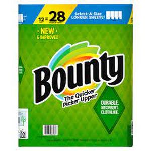 lot 21 image: Bounty Select-A-Size Paper Towels, White (105 sheetsroll, 12 rolls)