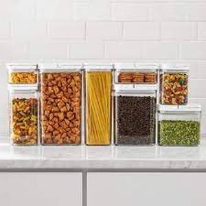 lot 24 image: Members Mark 8-Piece Fliplock Pantry Storage