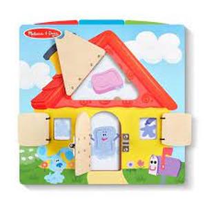 lot 48 image: Melissa & Doug Blues Clues & You Wooden Activity Board with Clue Cards