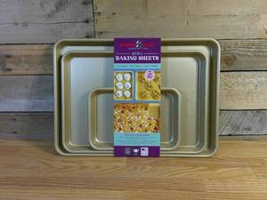 lot 51 image: Nordic Ware Nonstick Naturals - Set of 3 Baking Sheets