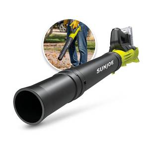 lot 80 image: Sun Joe - 24-Volt iON 100 MPH 280 CFM Cordless Handheld Blower (1 x 2.0Ah Battery and 1 x Charger) - Green