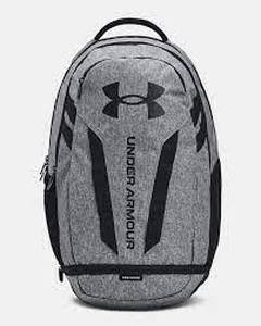 lot 72 image: Under Armour UA Hustle 5.0 Backpack - Black  Graphite Medium Heather  Black