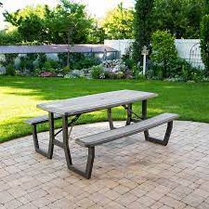lot 140 image: Lifetime Commercial 6ft Folding Picnic Table
