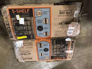 Lot of 5 Shelf storage units customer returns see pictures