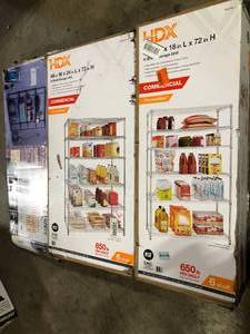 Lot of Assorted Shelving Storage Unit customer returns review pictures