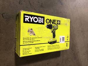 RYOBI ONE 18V Cordless 12 in. DrillDriver Kit with (1) 1.5 Ah Battery and Charger customer return review pictures