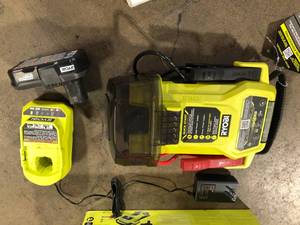 RYOBI ONE 18V Cordless Jump Starter Kit with 2.0 Ah Battery and Charger customer return review pictures
