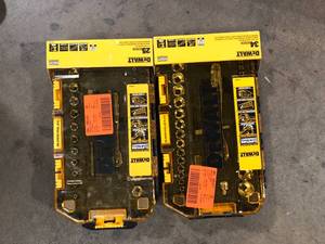 Lot of 2 -  Dewalt 14Drive Socket Set customer return see pictures