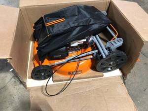 YARDMAX 21 in. 170cc 3-in-1 Gas Walk Behind Push Lawn Mower with High Rear Wheels customer returns review pictures