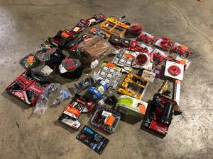 Lot of assorted tools and hardware various brands models and conditions customer returns review pictures