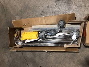Cadeninc 20-Tier Rolling Metal Pie Plate Cart with Wheels in Silver customer Return Review pictures