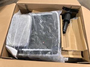 Vinsetto Grey Microfiber Cloth Massage Office Chair with 6-Points Heated and Adjustable Height customer returns review pictures
