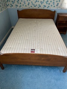 Bed mattress and nightstand