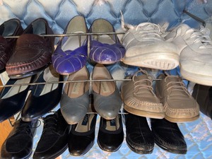 Lot of 9 womens shoes size 7-7 17 medium
