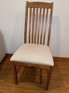 Vintage High back wood chair