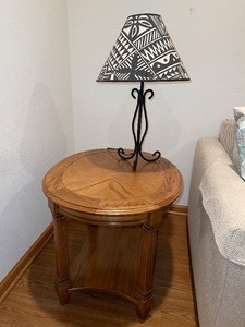 End Table and lamp