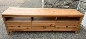 lot 2 image: IKEA Hemnes TV Unit (71.5 Long x 22.25 Tall x 18.25 Deep)
