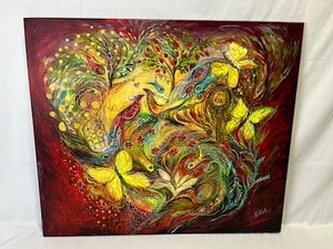 lot 1 image: Original Elena Kotliarker Art on Canvas Circa November 2008 ($3,000 Value)
