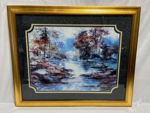 lot 7 image: Gorgeous Water Themed Print (34.25 x 42)