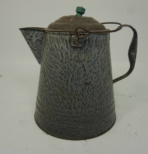 Vintage Collectible Graniteware Teapot...